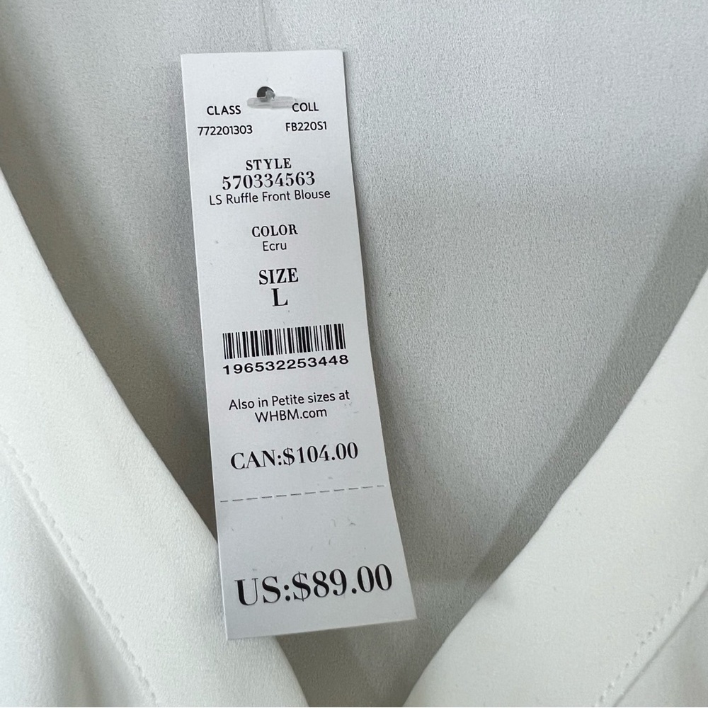 WHBM Ruffle front - Picture 6 of 10